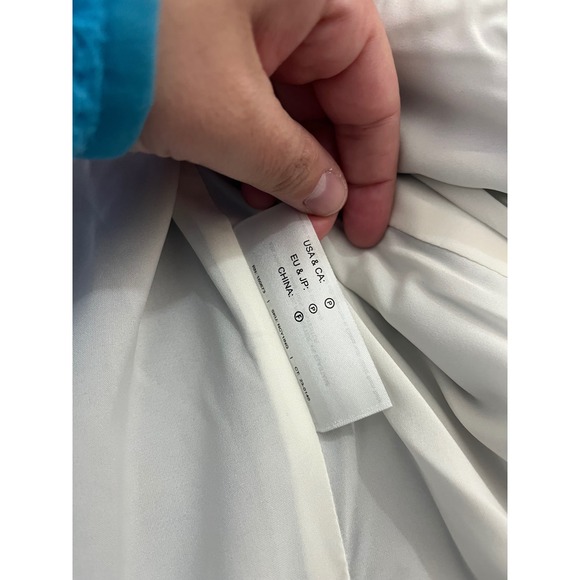 NWT MM LaFleur Nicky 1.0 Jacket Women L Indigo White Sharkskin Cropped Blazer - Picture 13 of 13